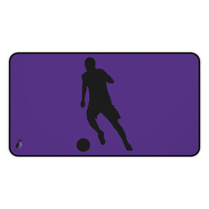 Desk Mat: Soccer Purple