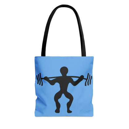 Tote Bag: Weightlifting Lite Blue