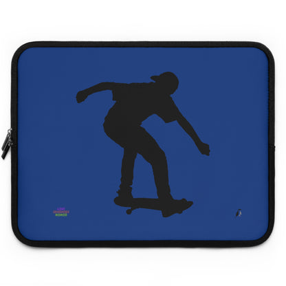 Laptop Sleeve: Skateboarding Dark Blue