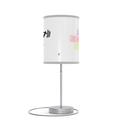 Lamp on a Stand, US|CA plug: Weightlifting White