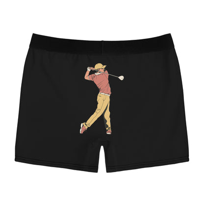 Men's Boxer Briefs: Golf Black