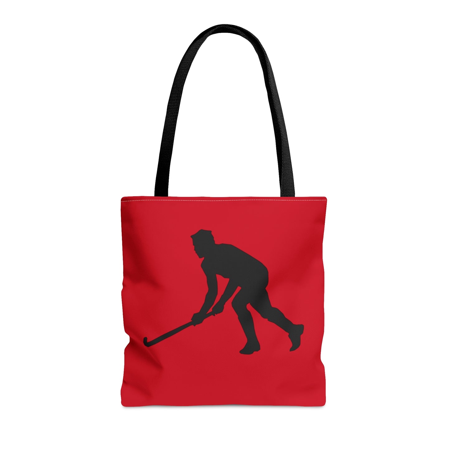 Tote Bag: Hockey Dark Red