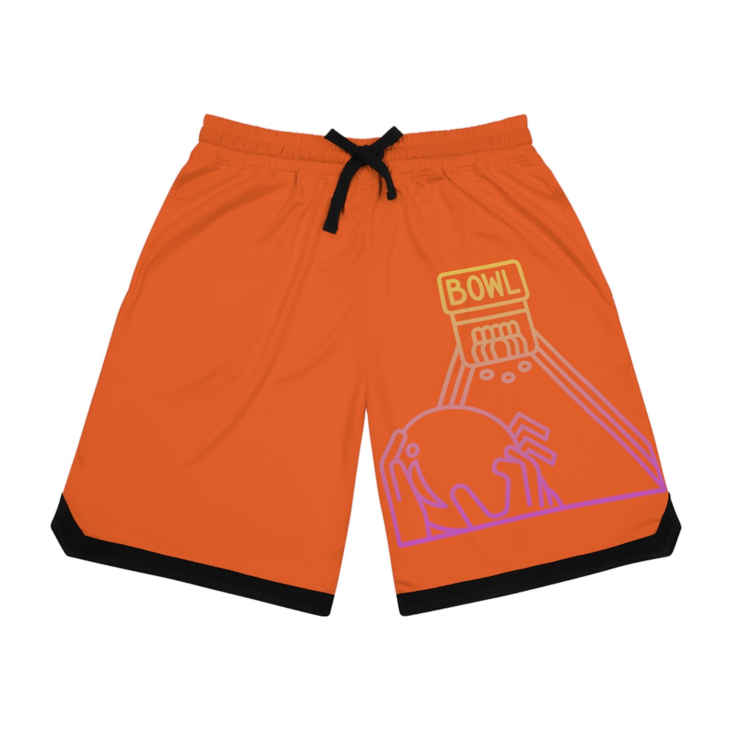 Basketball Rib Shorts: Bowling Orange