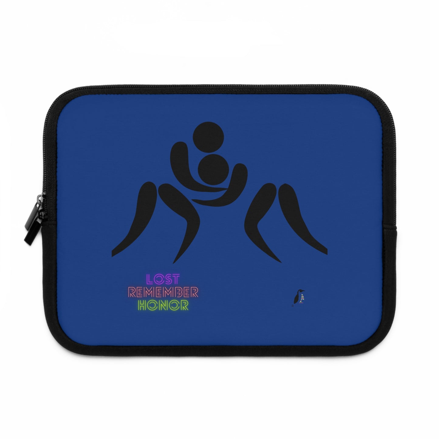 Laptop Sleeve: Wrestling Dark Blue