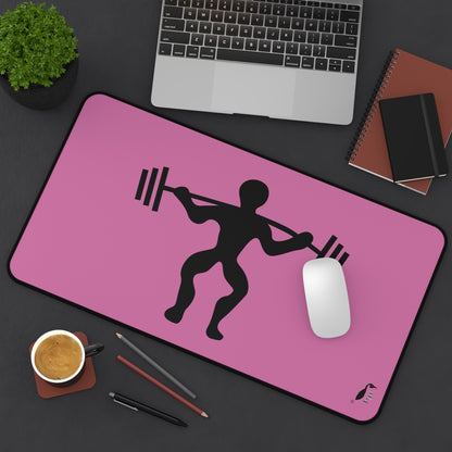 Desk Mat: Weightlifting Lite Pink