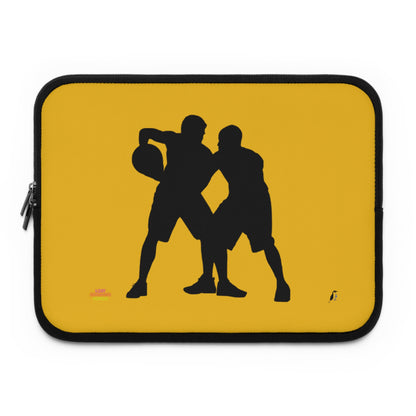 Laptop Sleeve: Basketball Yellow