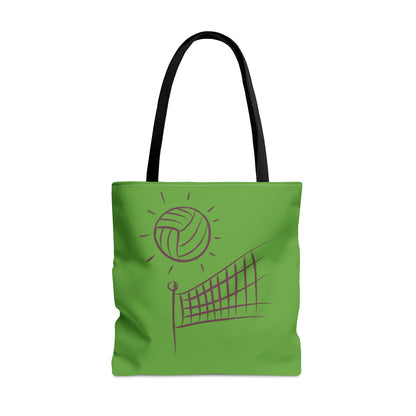 Tote Bag: Volleyball Green