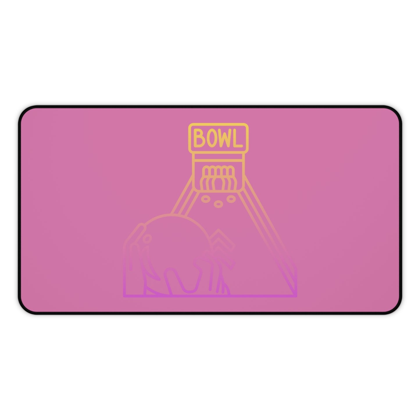 Desk Mat: Bowling Lite Pink