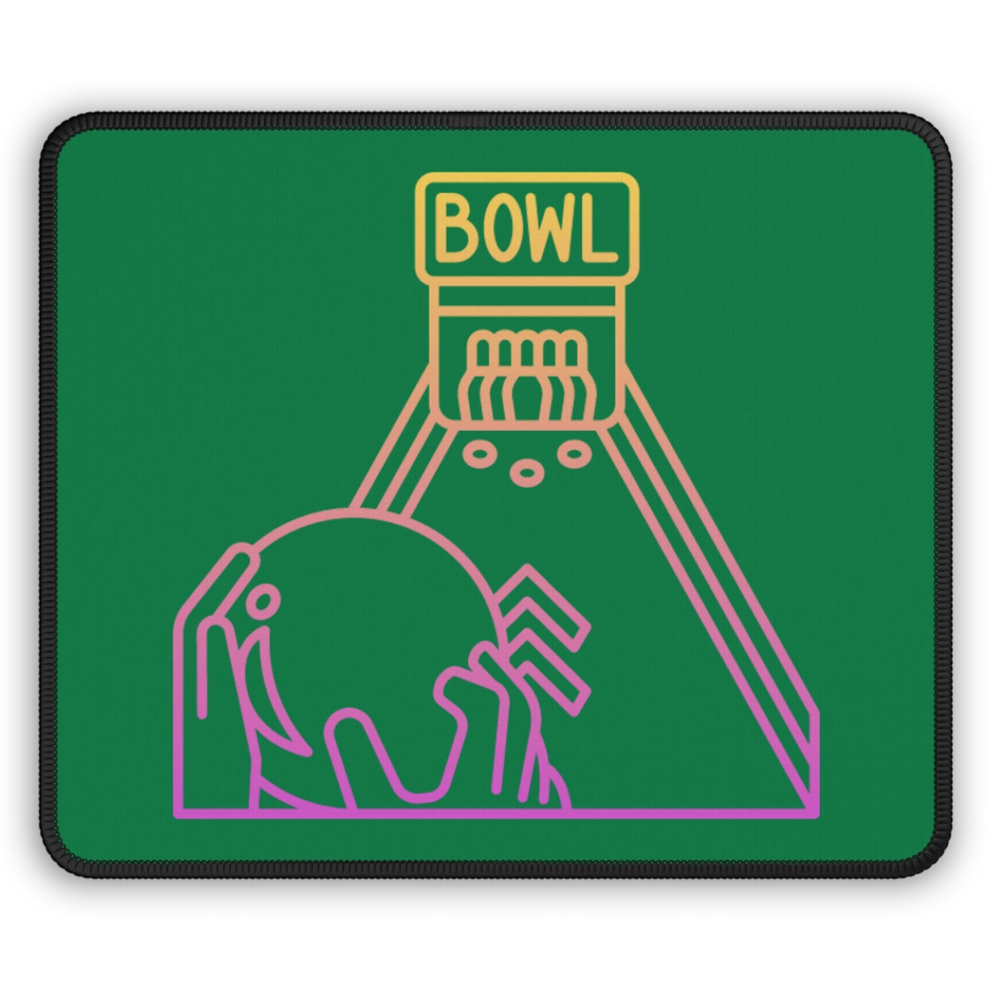 Gaming Mouse Pad: Bowling Dark Green