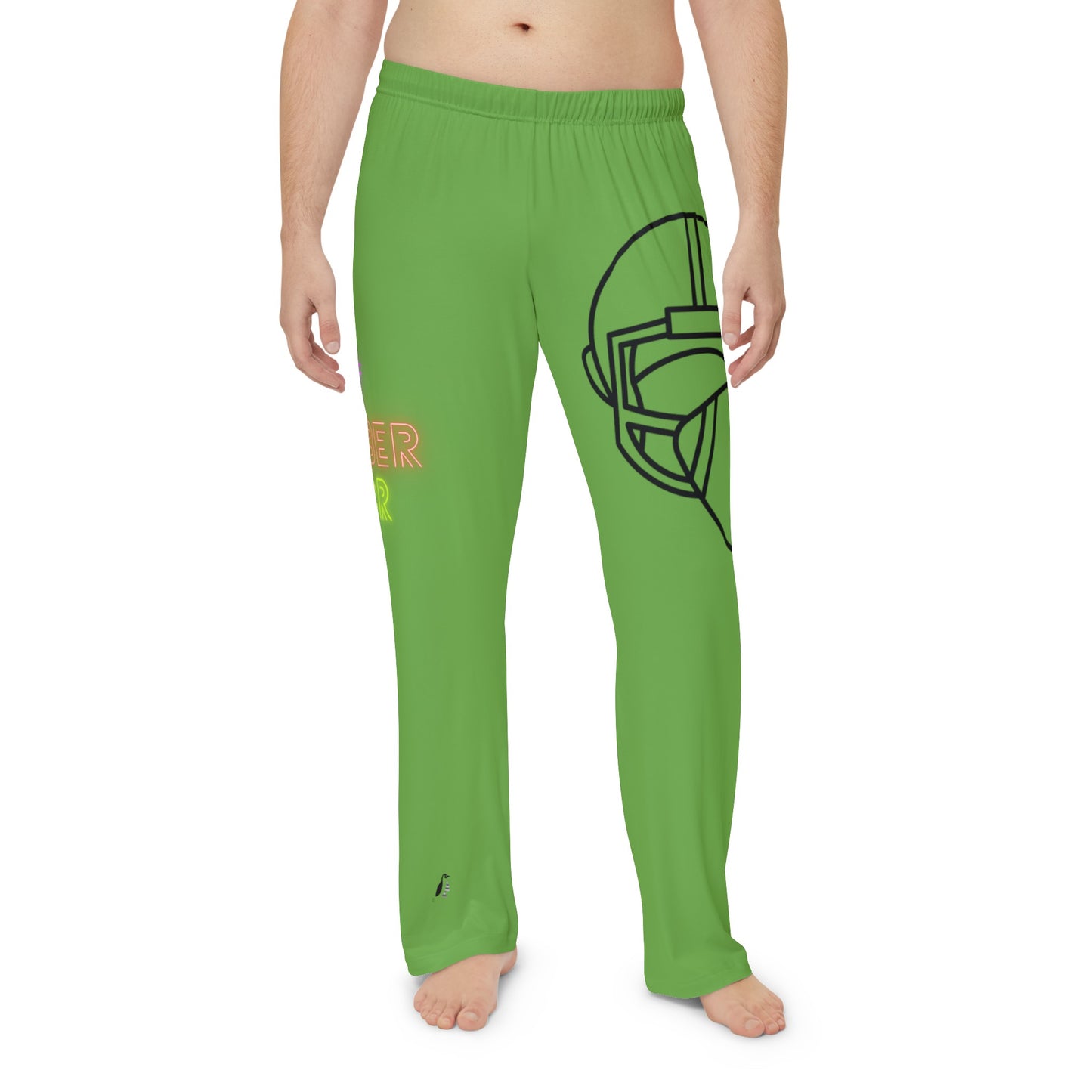 Men's Pajama Pants: Football Green