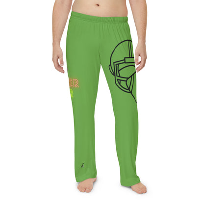 Men's Pajama Pants: Football Green