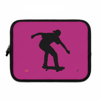 Laptop Sleeve: Skateboarding Pink