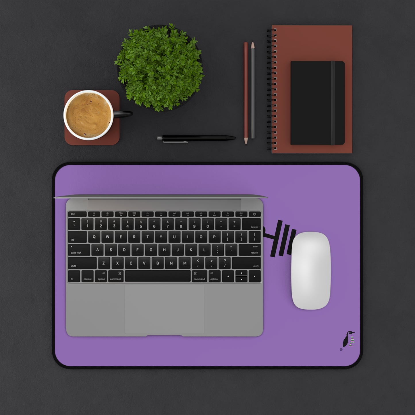 Desk Mat: Weightlifting Lite Purple