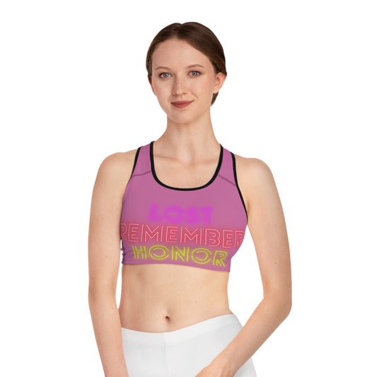 Sports Bra: Lost Remember Honor Lite Pink