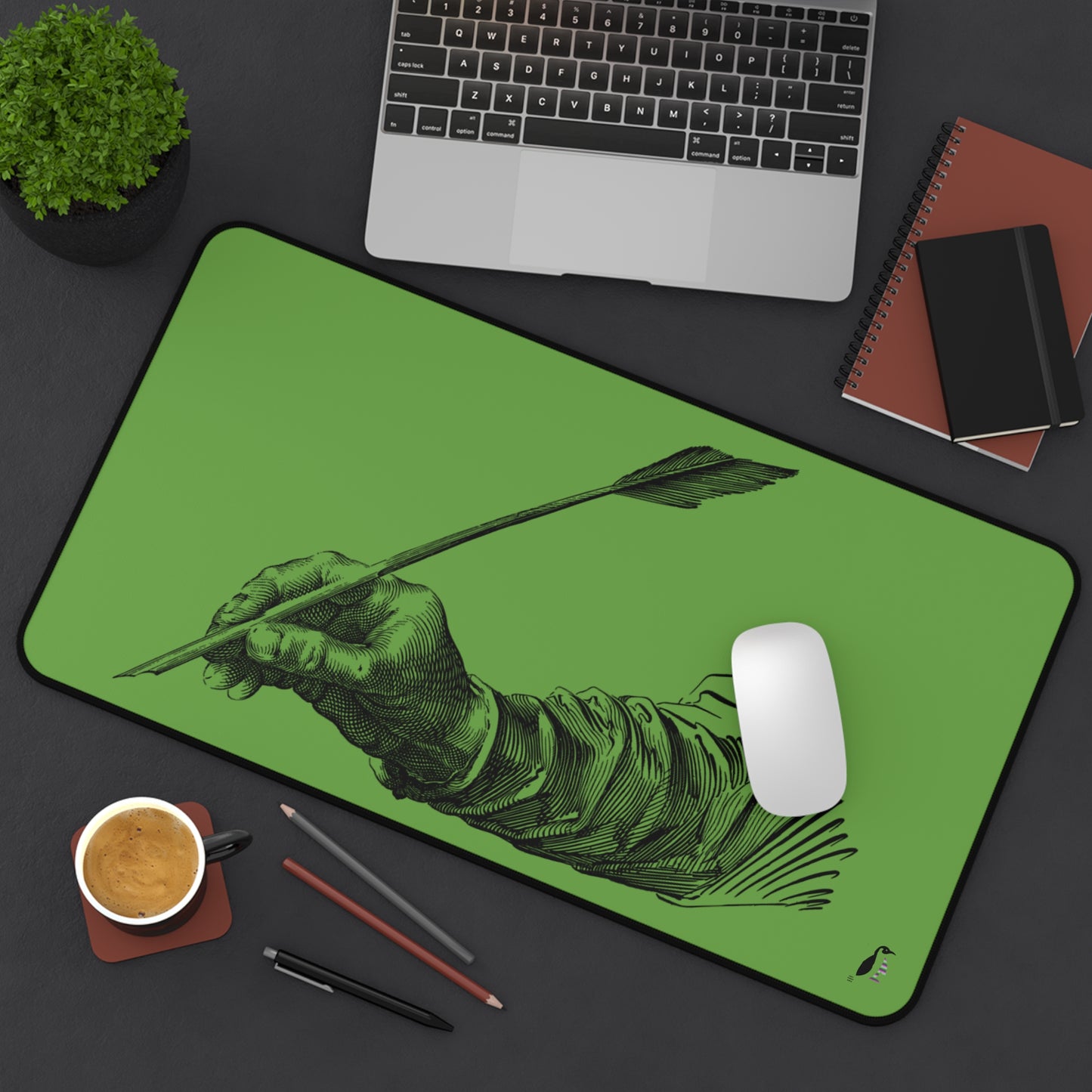 Desk Mat: Writing Green