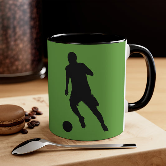Accent Coffee Mug, 11oz: Soccer Green