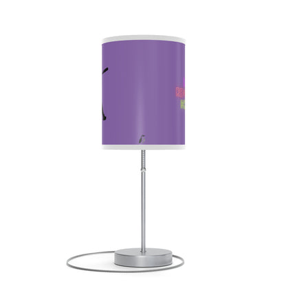 Lamp on a Stand, US|CA plug: Baseball Lite Purple