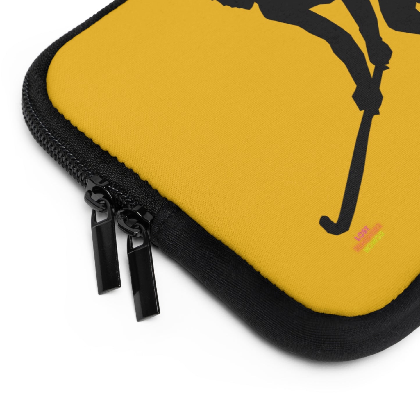 Laptop Sleeve: Hockey Yellow