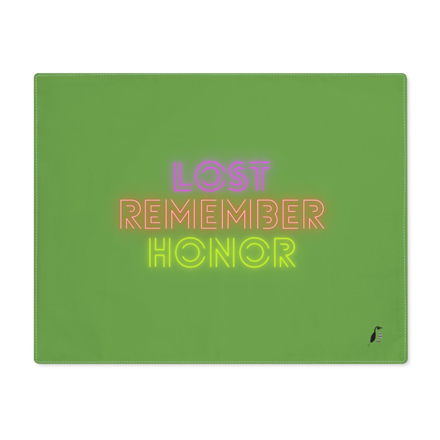 Placemat, 1pc: Lost Remember Honor Green