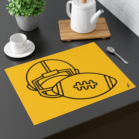 Placemat, 1pc: Football Yellow