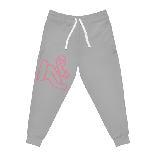 Athletic Joggers: Fight Cancer Lite Grey