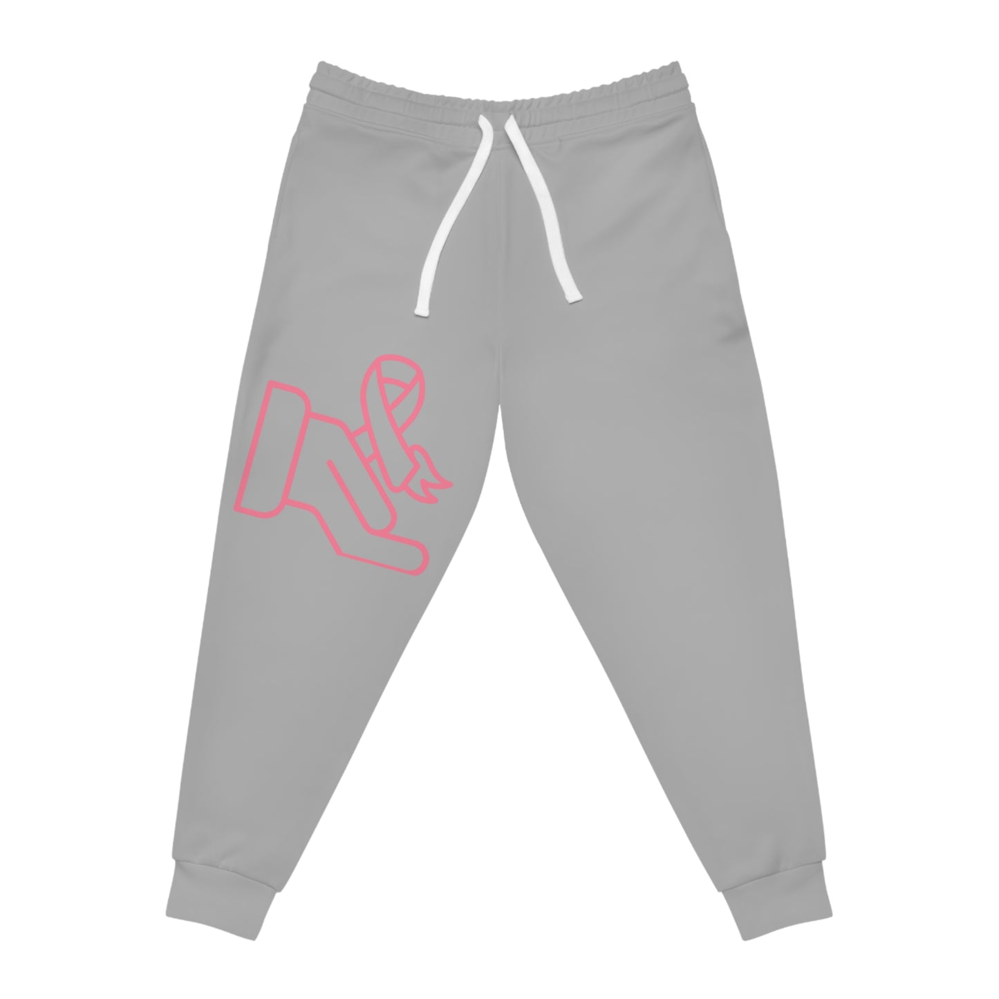 Athletic Joggers: Fight Cancer Lite Grey