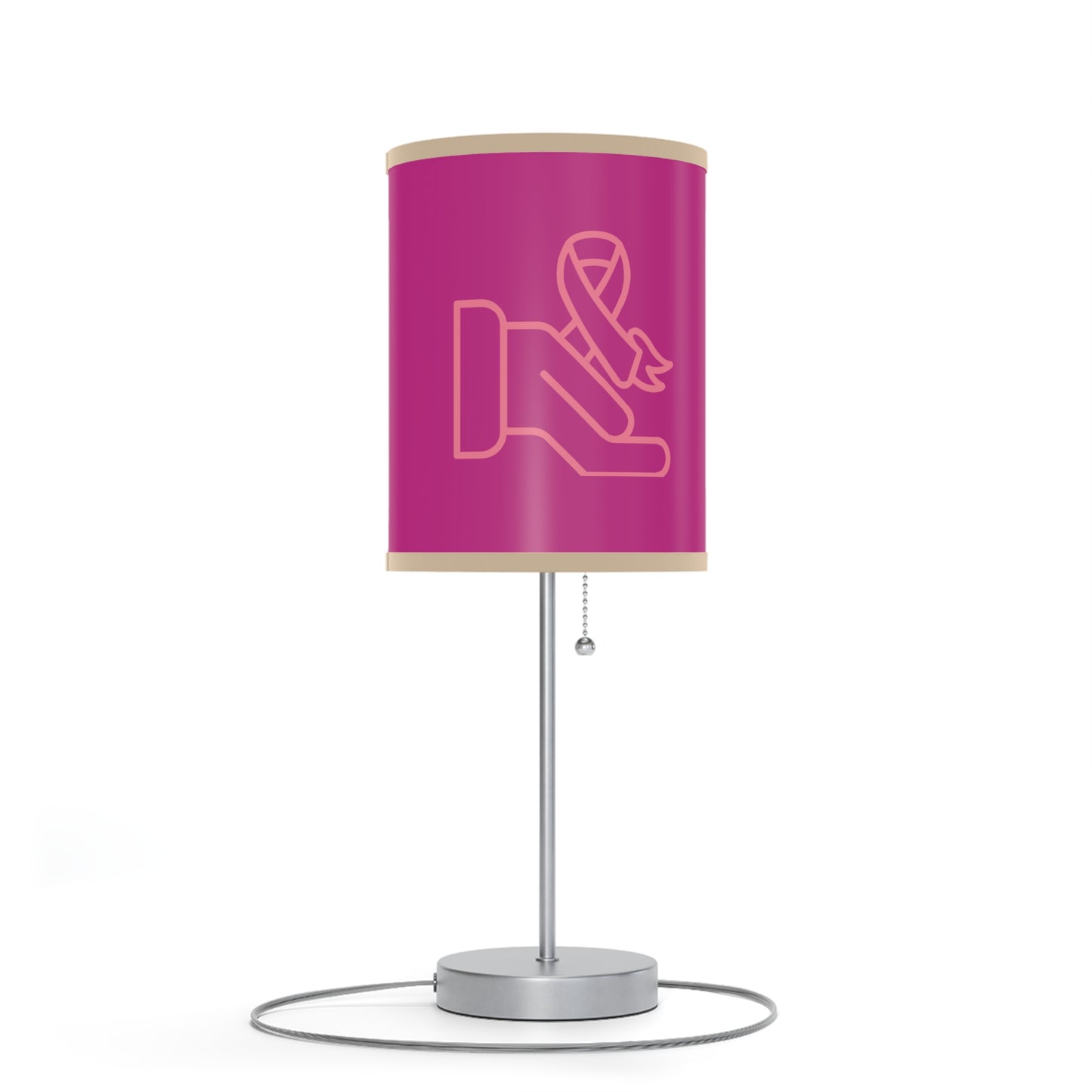 Lamp on a Stand, US|CA plug: Fight Cancer Pink