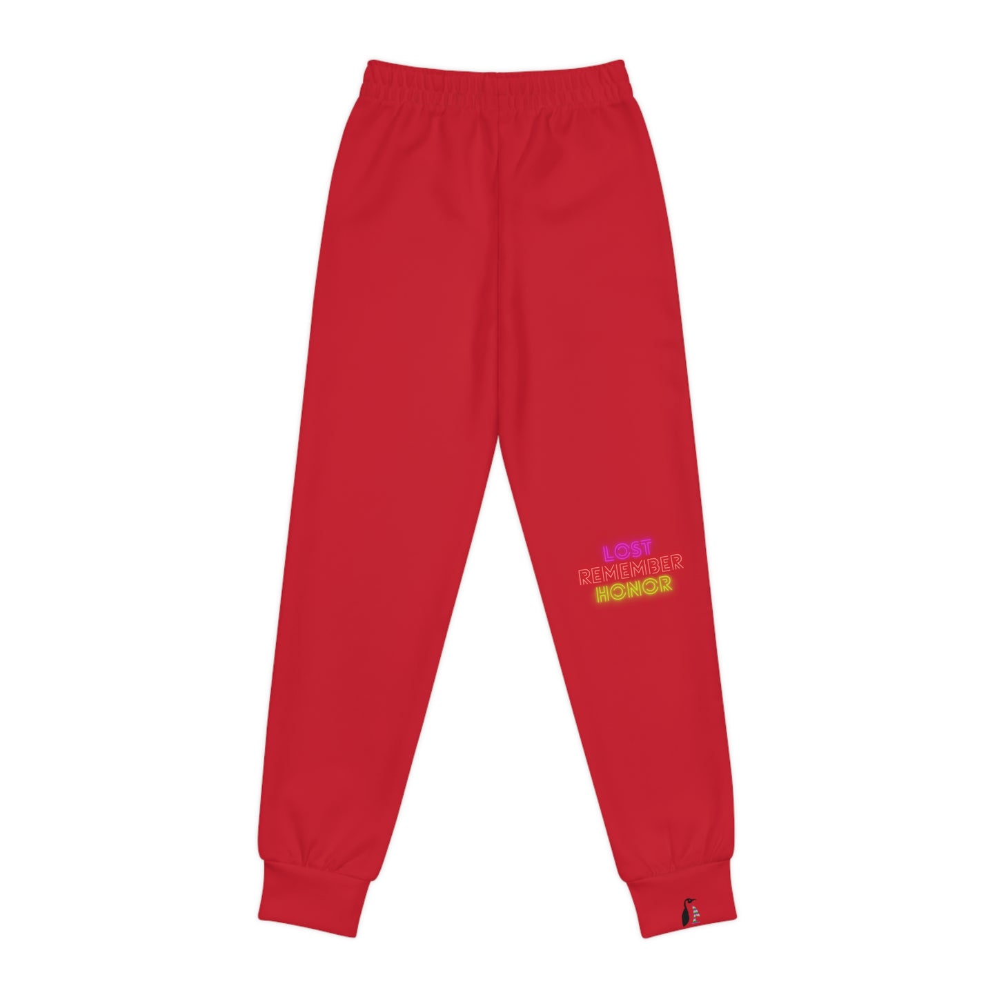 Youth Joggers: Racing Dark Red