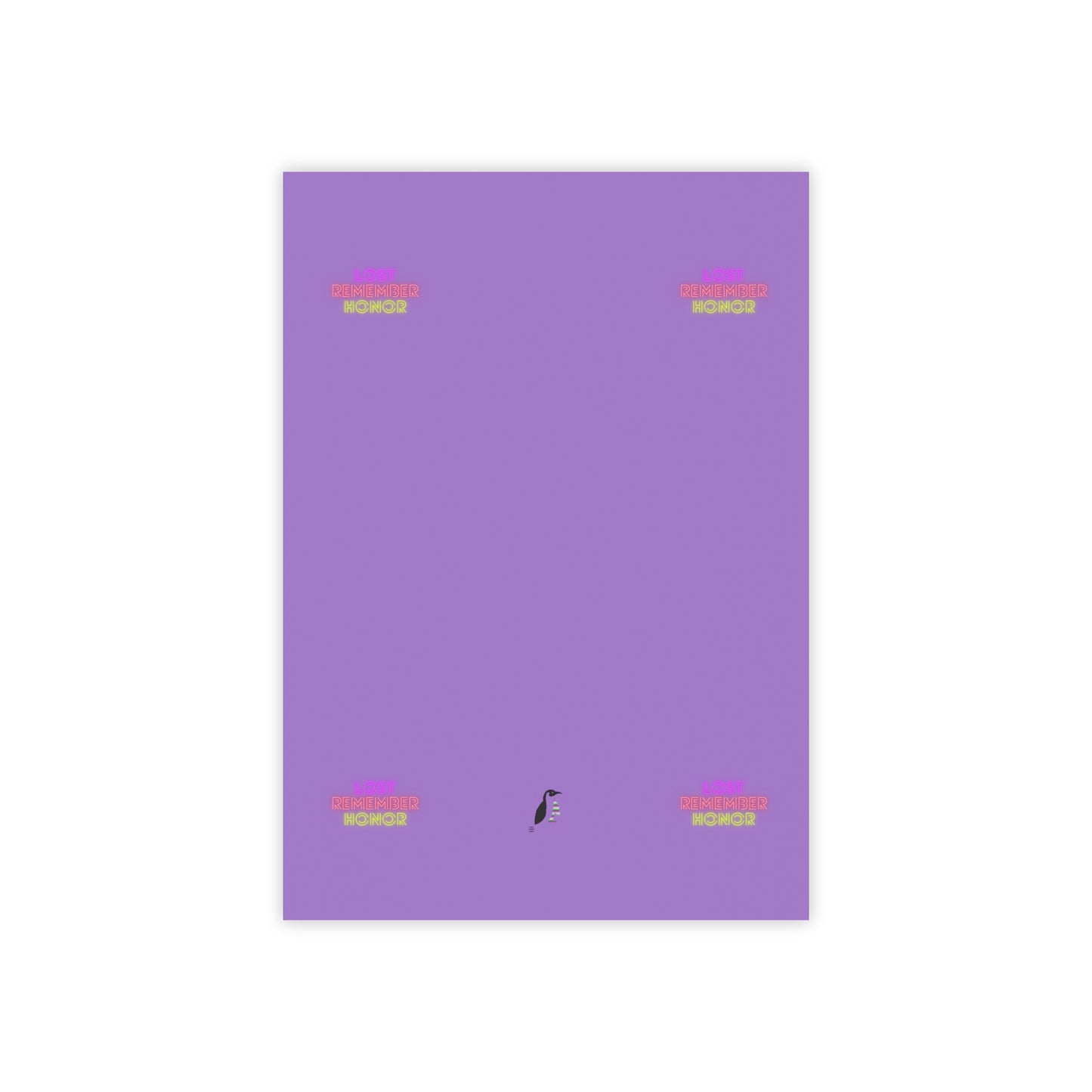 Post-it® Note Pads: Lost Remember Honor Lite Purple