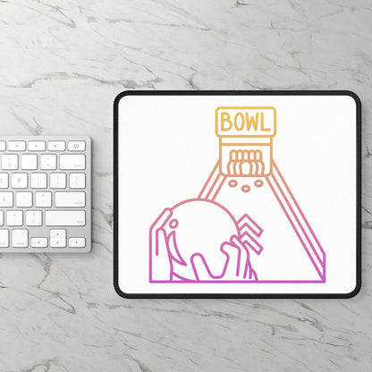 Gaming Mouse Pad: Bowling White