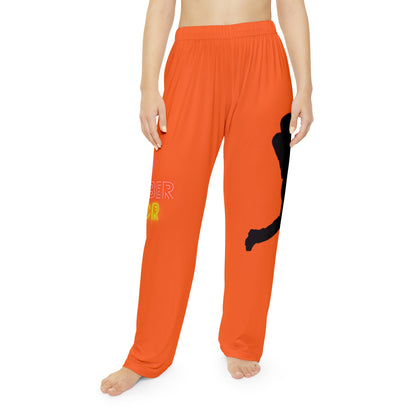 Women's Pajama Pants: Baseball Orange