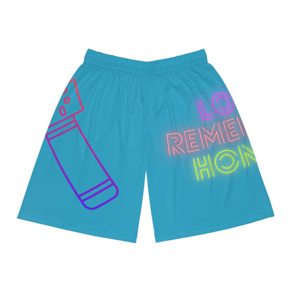 Basketball Shorts: Music Turquoise