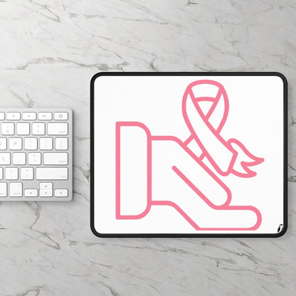 Gaming Mouse Pad: Fight Cancer White