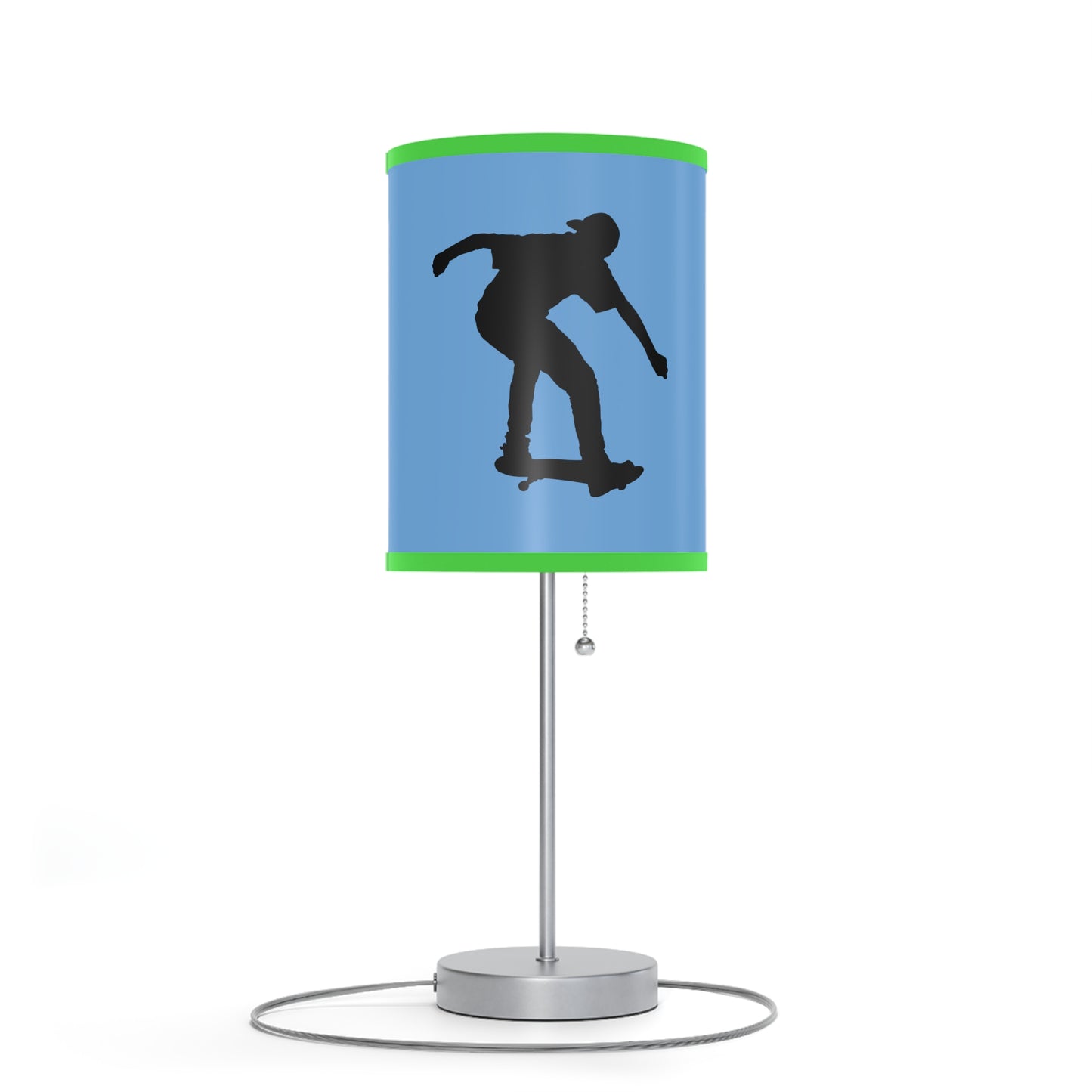 Lamp on a Stand, US|CA plug: Skateboarding Lite Blue