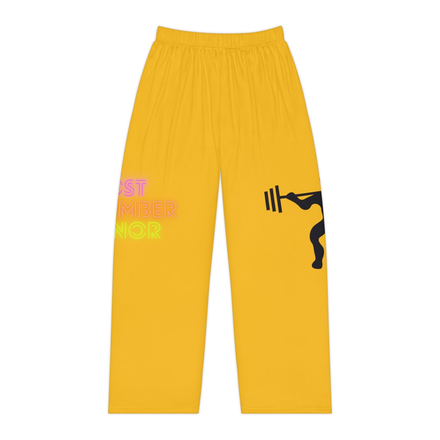 Women's Pajama Pants: Weightlifting Yellow