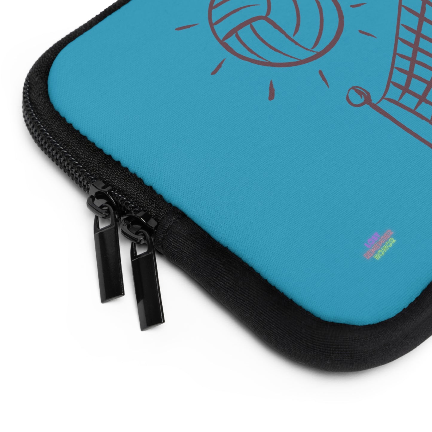 Laptop Sleeve: Volleyball Turquoise