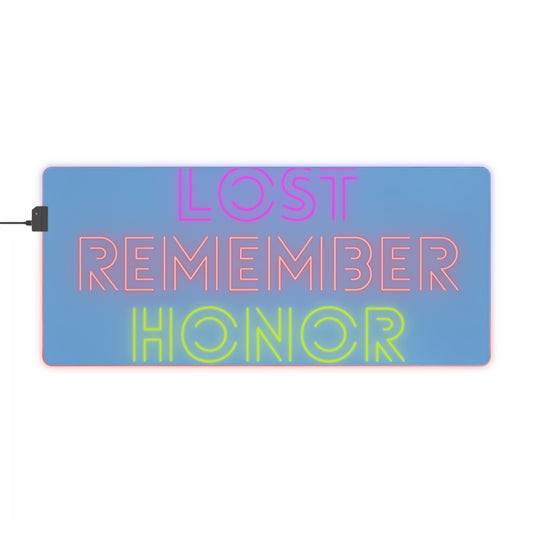 LED Gaming Mouse Pad: Lost Remember Honor Lite Blue