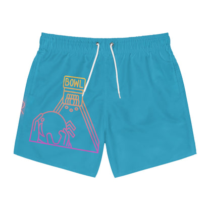 Swim Trunks: Bowling Turquoise