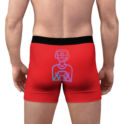 Men's Boxer Briefs: Gaming Red