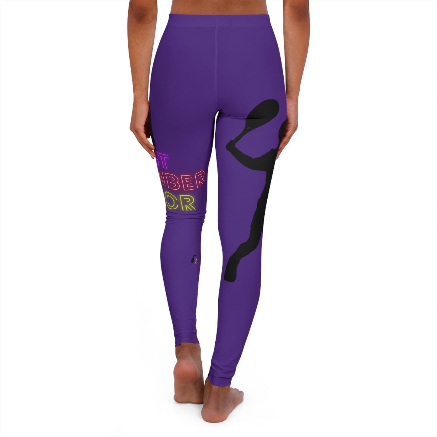 Women's Spandex Leggings: Tennis Purple