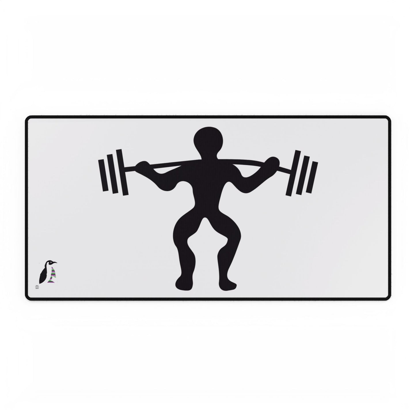 Desk Mats: Weightlifting White