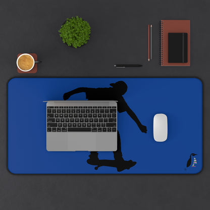 Desk Mat: Skateboarding Dark Blue