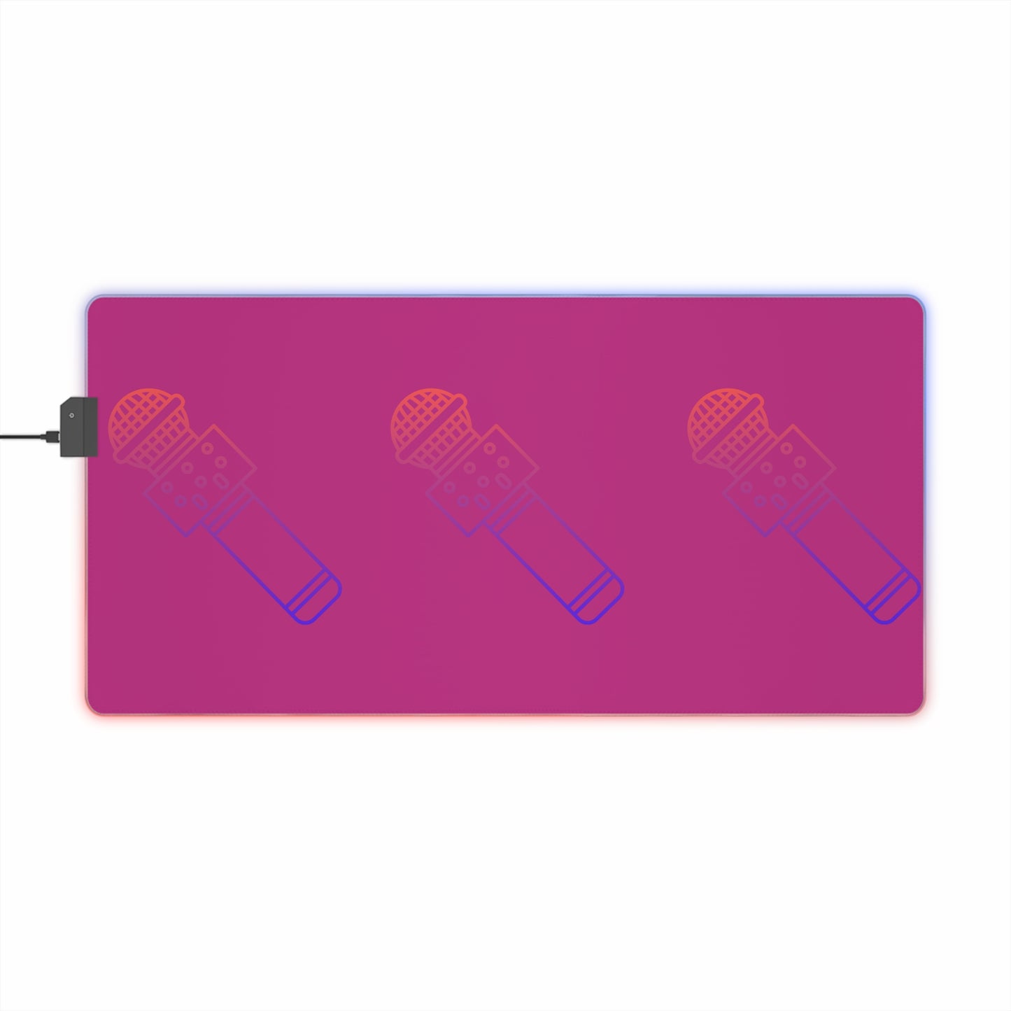 LED Gaming Mouse Pad: Music Pink