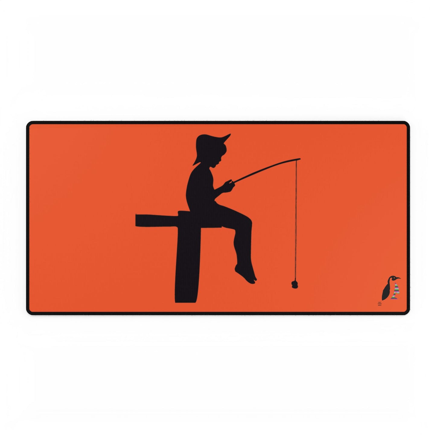 Desk Mats: Fishing Orange