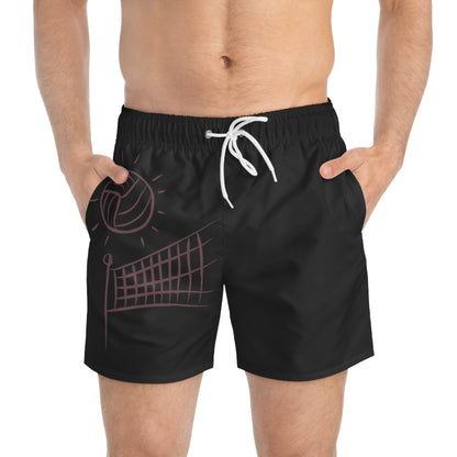 Swim Trunks: Volleyball Black