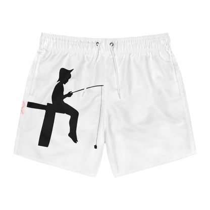 Swim Trunks: Fishing White