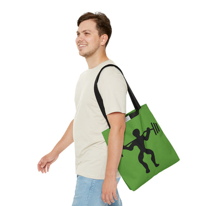 Tote Bag: Weightlifting Green