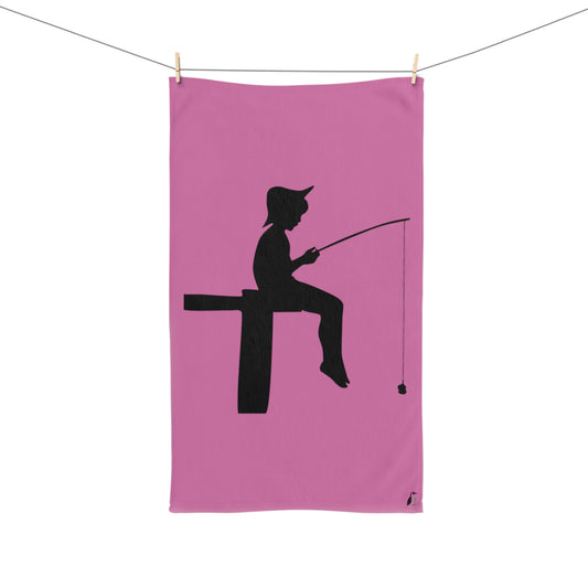 Hand Towel: Fishing Lite Pink