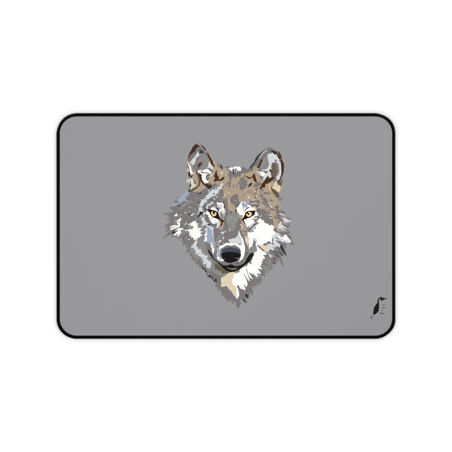 Desk Mat: Wolves Grey