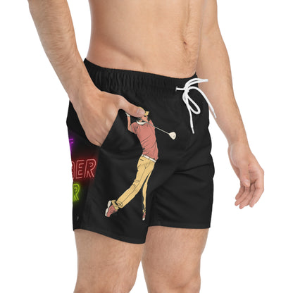 Swim Trunks: Golf Black